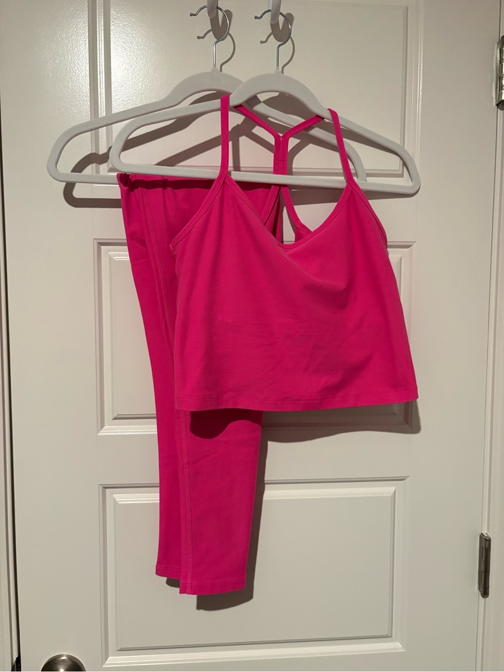 Hot Pink Women's Beyond Yoga Set - Sleeveless Crop Top & Pants